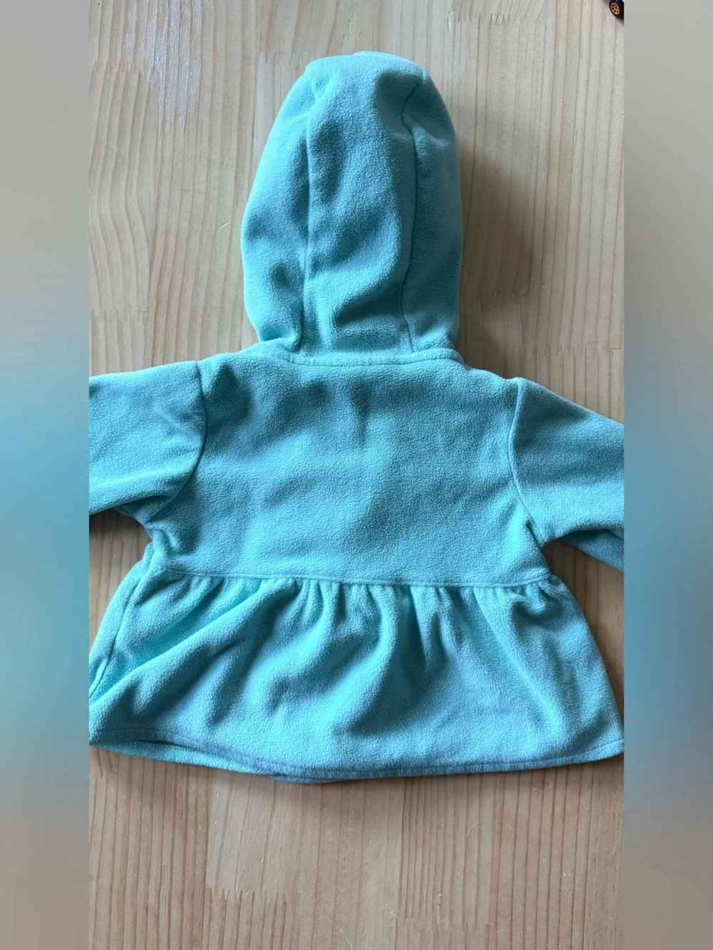 Carter's Light Aqua Hooded Double-Breasted Pea Coat